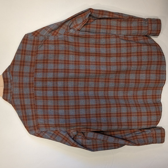 Stapleford button down grey/rust plaid shirt - Picture 5 of 9